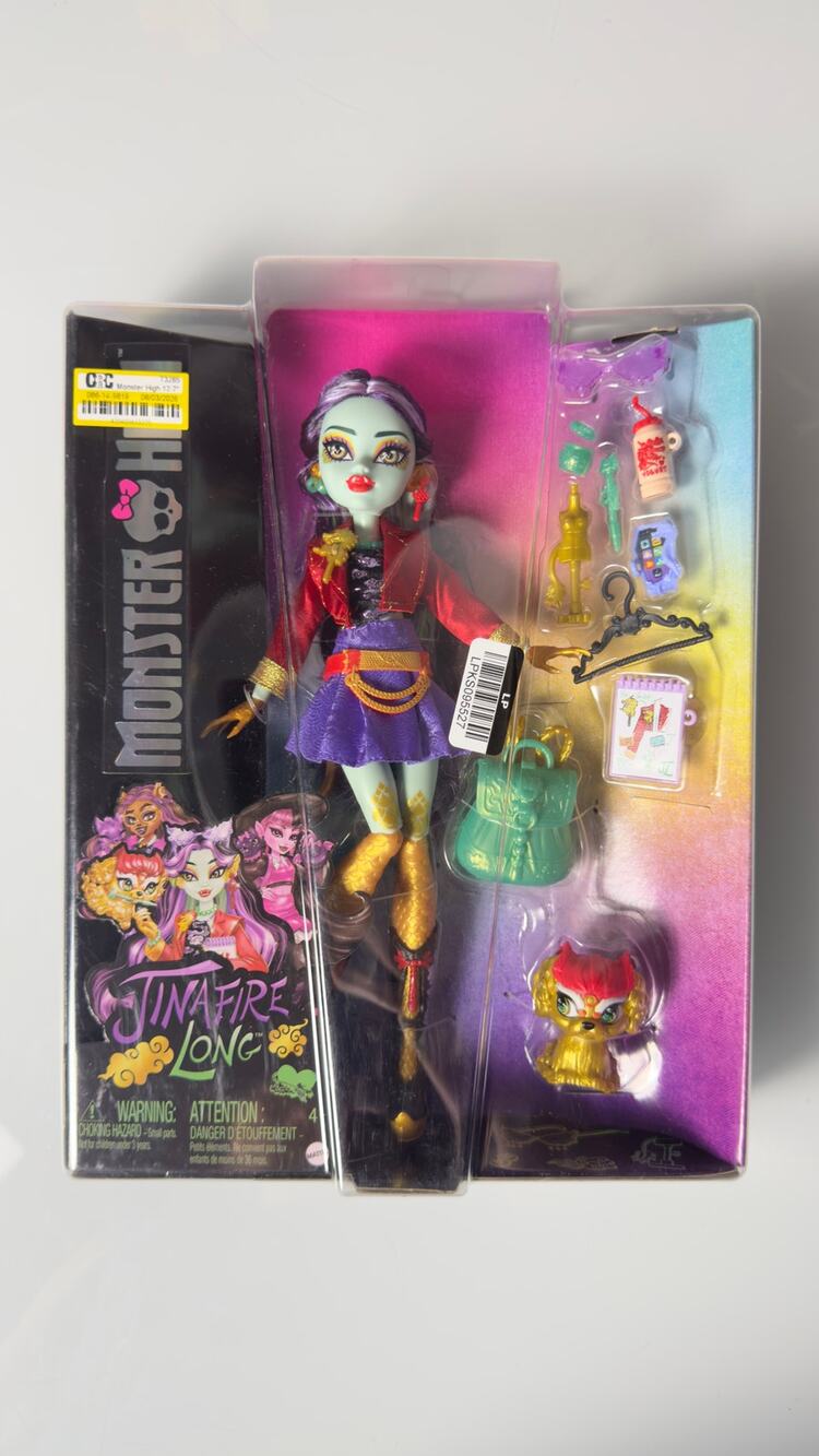 Monster High Jinafire Long Doll Cloudy Yun Yun Pet Accessories Mattel New